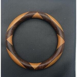 Handmade Wooden Bangle Bracelet Boho Beautiful Wood
